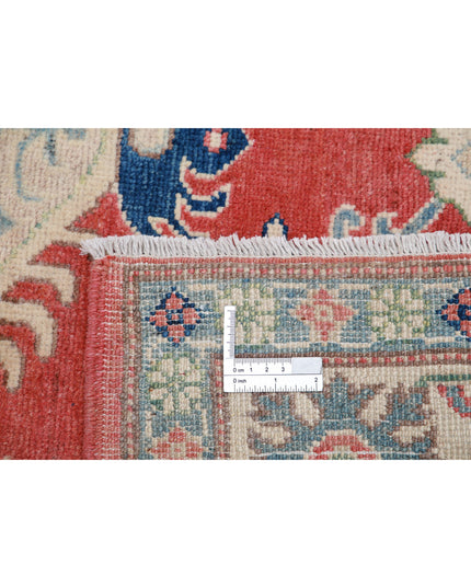 Kazak 5' 0" X 6' 4" Hand Knotted Wool Rug 5' 0" X 6' 4" (152 X 193) / Red / Wool