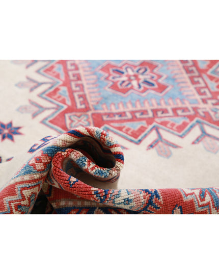 Kazak 6' 3" X 9' 4" Hand Knotted Wool Rug 6' 3" X 9' 4" (191 X 284) / Ivory / Wool