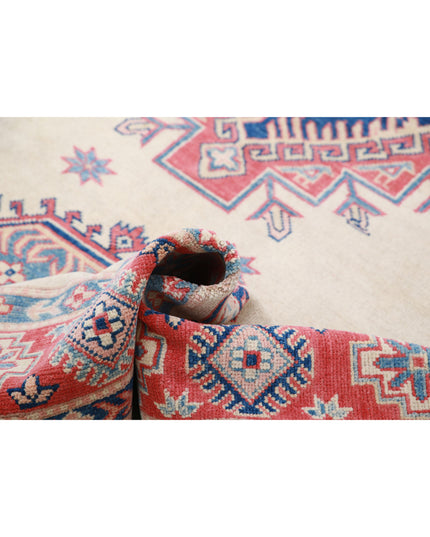 Kazak 6' 2" X 9' 2" Hand Knotted Wool Rug 6' 2" X 9' 2" (188 X 280) / Ivory / Wool