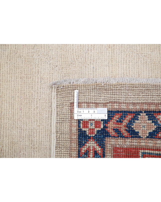 Kazak 6' 2" X 9' 2" Hand Knotted Wool Rug 6' 2" X 9' 2" (188 X 280) / Ivory / Wool