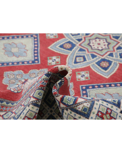 Kazak 6' 8" X 9' 10" Hand Knotted Wool Rug 6' 8" X 9' 10" (203 X 300) / Red / Wool