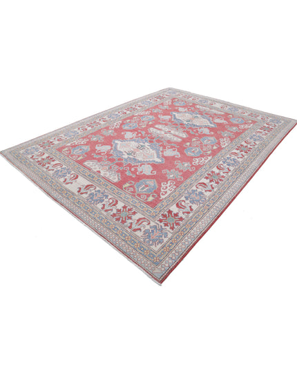 Kazak 7' 8" X 10' 8" Hand Knotted Wool Rug 7' 8" X 10' 8" (234 X 325) / Red / Wool