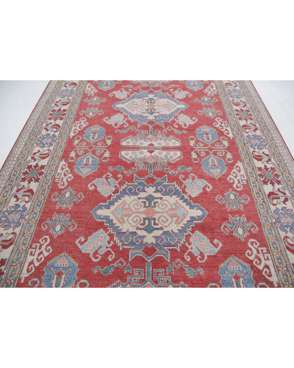 Kazak 7' 8" X 10' 8" Hand Knotted Wool Rug 7' 8" X 10' 8" (234 X 325) / Red / Wool