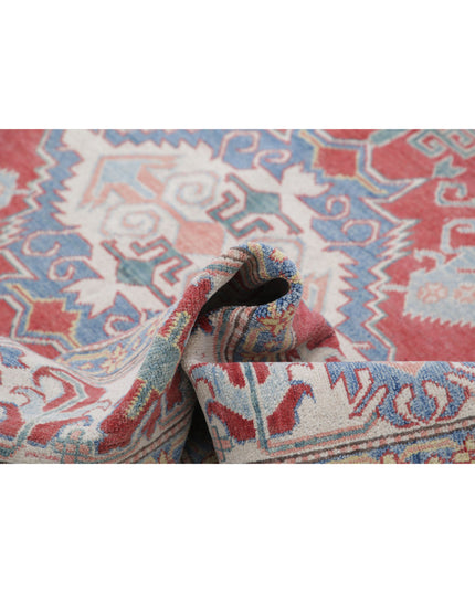 Kazak 7' 8" X 10' 8" Hand Knotted Wool Rug 7' 8" X 10' 8" (234 X 325) / Red / Wool