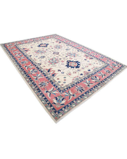 Kazak 8' 6" X 11' 8" Hand Knotted Wool Rug 8' 6" X 11' 8" (259 X 356) / Ivory / Wool