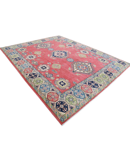 Kazak 9' 1" X 11' 8" Hand Knotted Wool Rug 9' 1" X 11' 8" (277 X 356) / Red / Wool