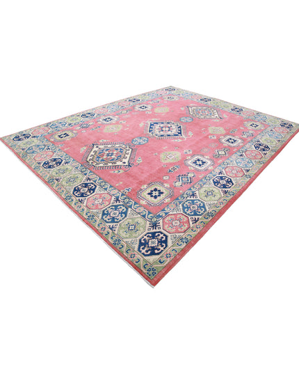 Kazak 9' 1" X 11' 8" Hand Knotted Wool Rug 9' 1" X 11' 8" (277 X 356) / Red / Wool