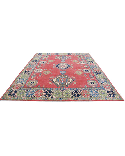 Kazak 9' 1" X 11' 8" Hand Knotted Wool Rug 9' 1" X 11' 8" (277 X 356) / Red / Wool