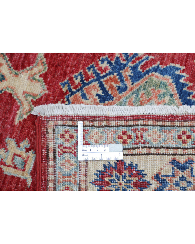 Kazak 3' 3" X 5' 6" Hand Knotted Wool Rug 3' 3" X 5' 6" (99 X 168) / Red / Wool
