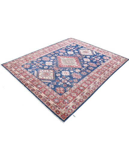Kazak 6' 2" X 7' 6" Hand Knotted Wool Rug 6' 2" X 7' 6" (188 X 229) / Blue / Wool