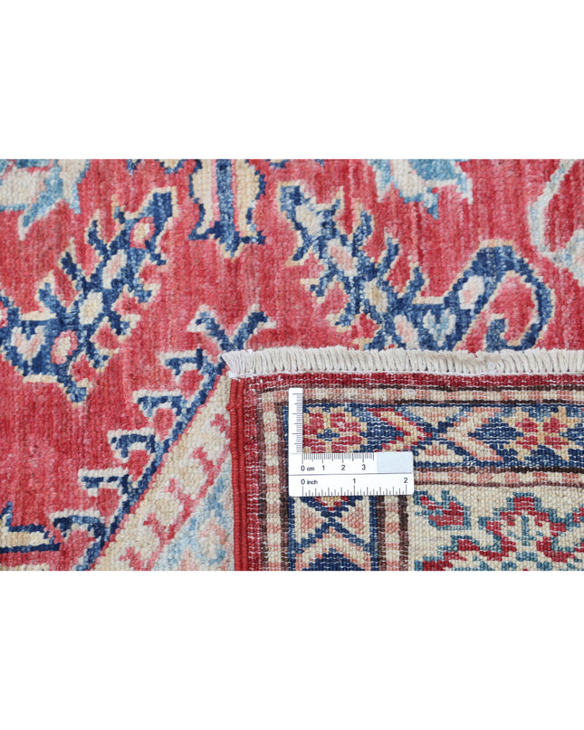 Kazak 4' 10" X 6' 6" Hand Knotted Wool Rug 4' 10" X 6' 6" (147 X 198) / Red / Wool