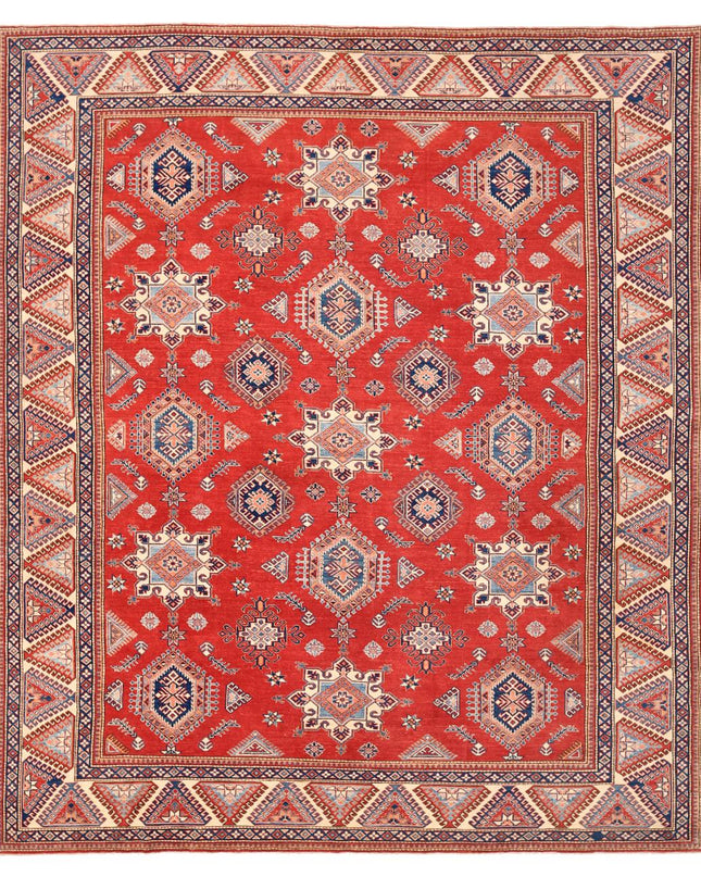 Kazak 12' 5" X 14' 8" Hand Knotted Wool Rug 12' 5" X 14' 8" (379 X 447) / Red / Wool