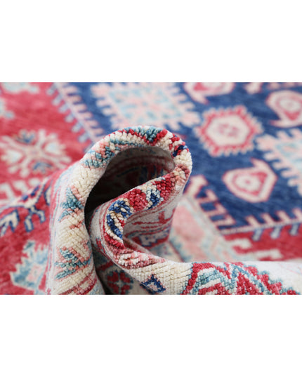 Kazak 5' 0" X 6' 7" Hand Knotted Wool Rug 5' 0" X 6' 7" (152 X 201) / Red / Wool