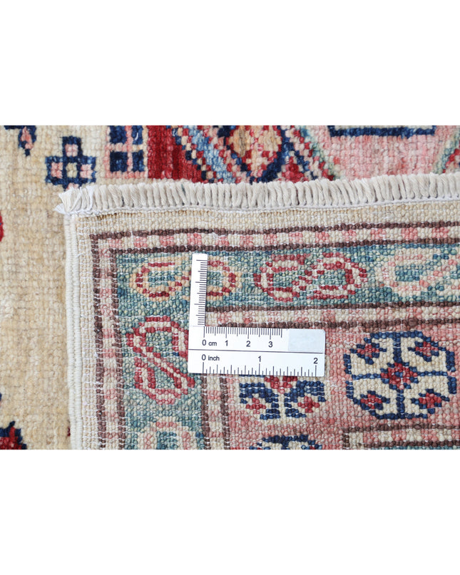 Kazak 6' 1" X 6' 6" Hand Knotted Wool Rug 6' 1" X 6' 6" (185 X 198) / Ivory / Wool