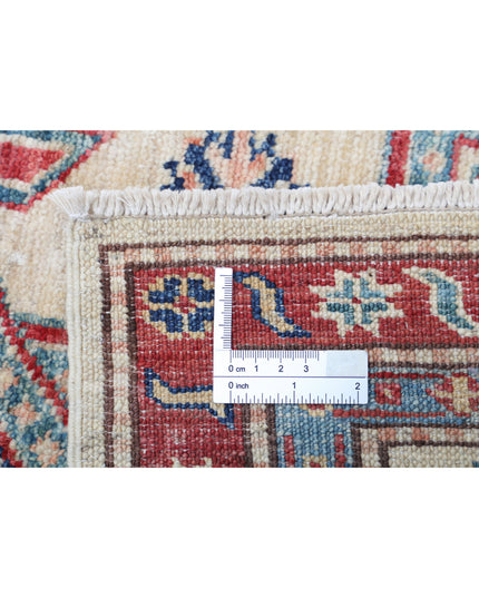 Kazak 4' 8" X 6' 8" Hand Knotted Wool Rug 4' 8" X 6' 8" (142 X 203) / Blue / Wool