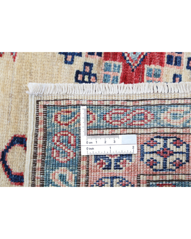 Kazak 6' 2" X 6' 8" Hand Knotted Wool Rug 6' 2" X 6' 8" (188 X 203) / Ivory / Wool