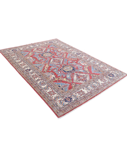 Kazak 5' 9" X 7' 11" Hand Knotted Wool Rug 5' 9" X 7' 11" (175 X 241) / Red / Wool