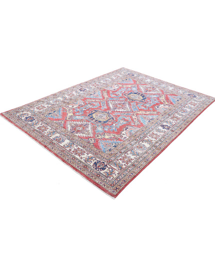 Kazak 5' 9" X 7' 11" Hand Knotted Wool Rug 5' 9" X 7' 11" (175 X 241) / Red / Wool