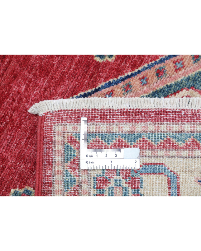 Kazak 2' 1" X 6' 6" Hand Knotted Wool Rug 2' 1" X 6' 6" (63 X 198) / Red / Wool