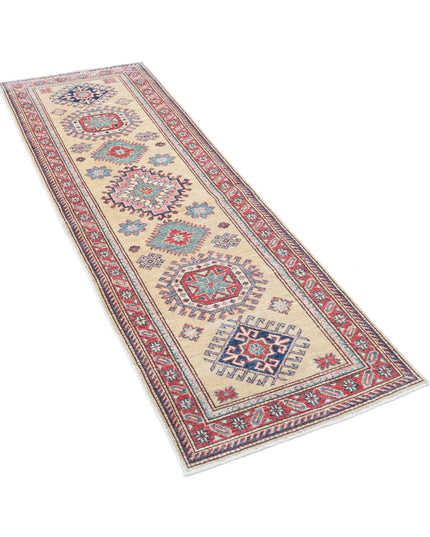 Kazak 2' 4" X 6' 9" Hand Knotted Wool Rug 2' 4" X 6' 9" (71 X 206) / Gold / Wool