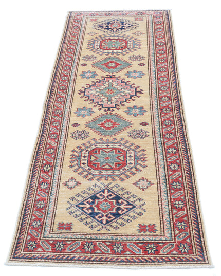 Kazak 2' 4" X 6' 9" Hand Knotted Wool Rug 2' 4" X 6' 9" (71 X 206) / Gold / Wool