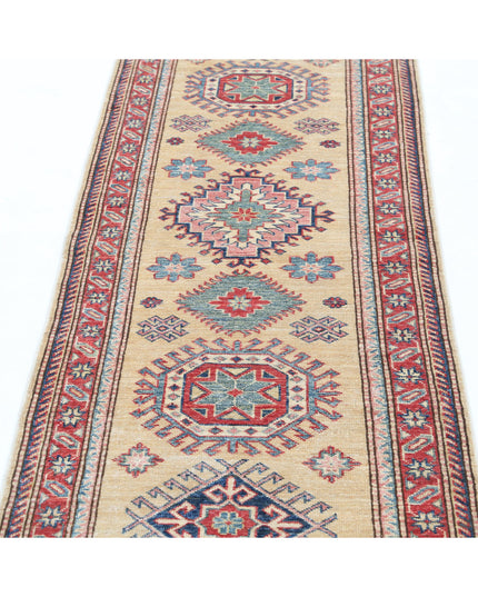 Kazak 2' 4" X 6' 9" Hand Knotted Wool Rug 2' 4" X 6' 9" (71 X 206) / Gold / Wool