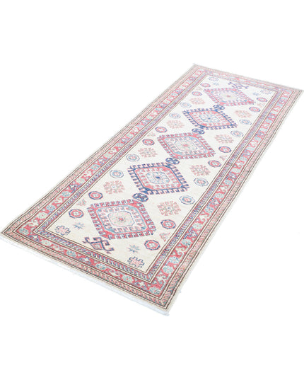 Kazak 2' 7" X 6' 5" Hand Knotted Wool Rug 2' 7" X 6' 5" (79 X 196) / Ivory / Wool