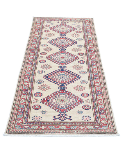 Kazak 2' 7" X 6' 5" Hand Knotted Wool Rug 2' 7" X 6' 5" (79 X 196) / Ivory / Wool