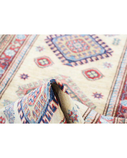 Kazak 2' 4" X 7' 5" Hand Knotted Wool Rug 2' 4" X 7' 5" (71 X 226) / Ivory / Wool