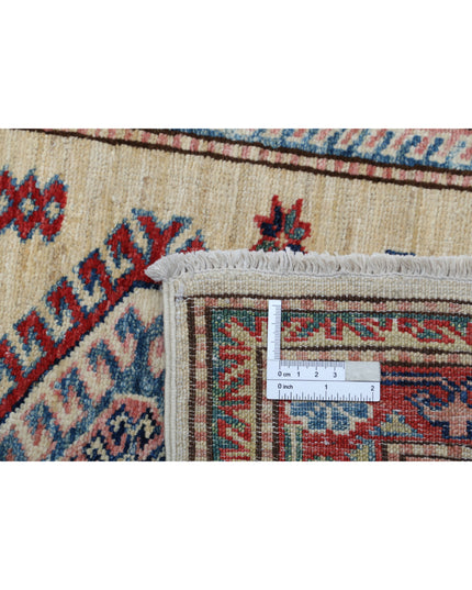 Kazak 2' 4" X 7' 5" Hand Knotted Wool Rug 2' 4" X 7' 5" (71 X 226) / Ivory / Wool