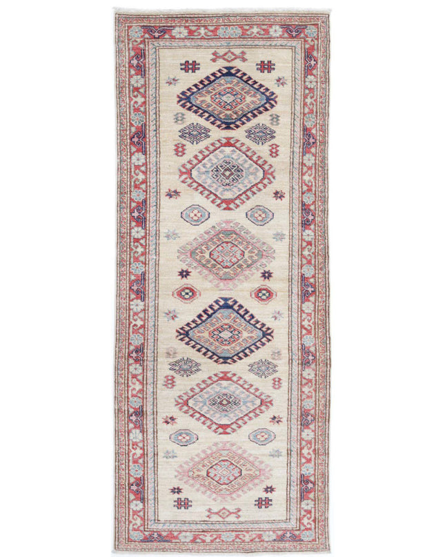 Kazak 2' 4" X 6' 10" Hand Knotted Wool Rug 2' 4" X 6' 10" (71 X 208) / Beige / Wool