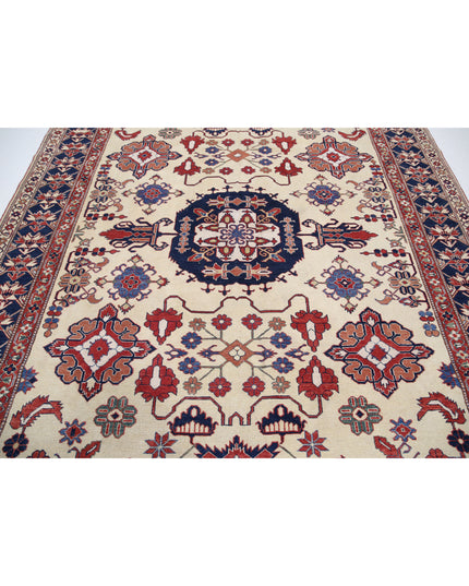 Kazak 8' 5" X 11' 10" Hand Knotted Wool Rug 8' 5" X 11' 10" (257 X 361) / Ivory / Wool