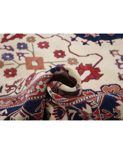 Kazak 8' 5" X 11' 10" Hand Knotted Wool Rug 8' 5" X 11' 10" (257 X 361) / Ivory / Wool