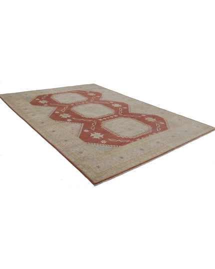 Kazak 8' 9" X 12' 2" Hand Knotted Wool Rug 8' 9" X 12' 2" (267 X 371) / Brown / Wool