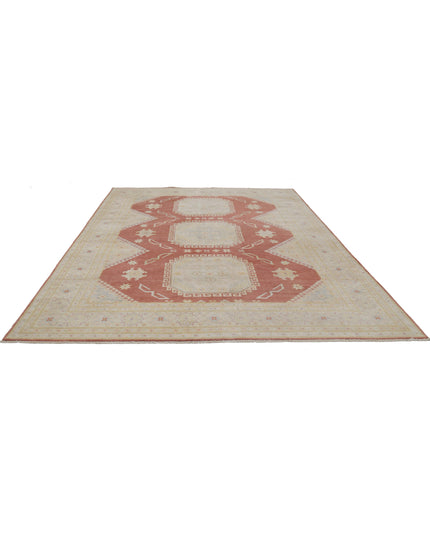 Kazak 8' 9" X 12' 2" Hand Knotted Wool Rug 8' 9" X 12' 2" (267 X 371) / Brown / Wool