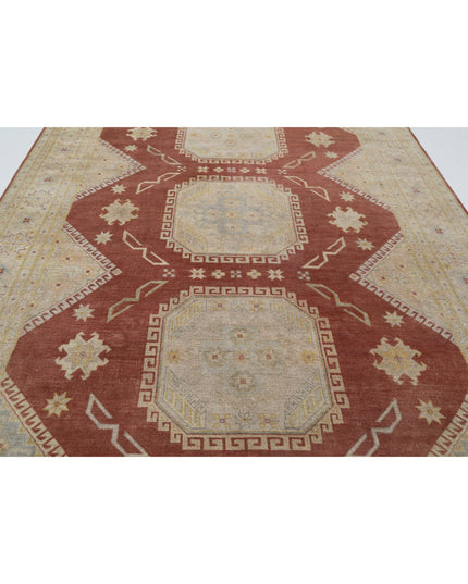 Kazak 8' 9" X 12' 2" Hand Knotted Wool Rug 8' 9" X 12' 2" (267 X 371) / Brown / Wool