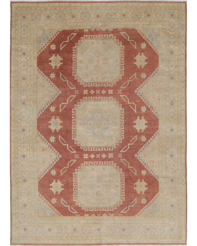 Kazak 8' 9" X 12' 2" Hand Knotted Wool Rug 8' 9" X 12' 2" (267 X 371) / Brown / Wool