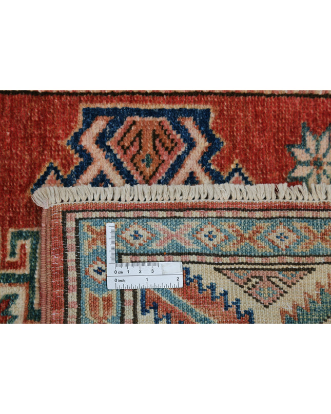 Kazak 2' 7" X 5' 10" Hand Knotted Wool Rug 2' 7" X 5' 10" (79 X 178) / Red / Wool