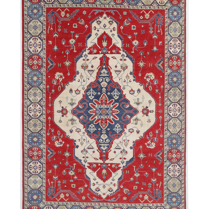 Kazak 9' 9" X 14' 5" Hand Knotted Wool Rug 9' 9" X 14' 5" (297 X 440) / Red / Wool