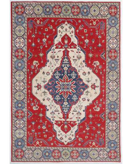 Kazak 9' 9" X 14' 5" Hand Knotted Wool Rug 9' 9" X 14' 5" (297 X 440) / Red / Wool