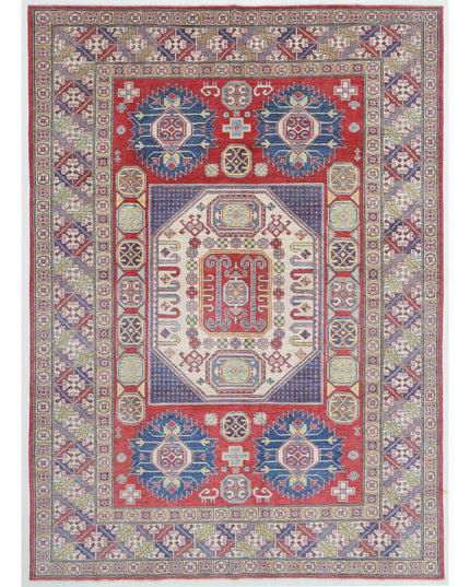 Kazak 8' 4" X 11' 9" Hand Knotted Wool Rug 8' 4" X 11' 9" (254 X 358) / Red / Wool