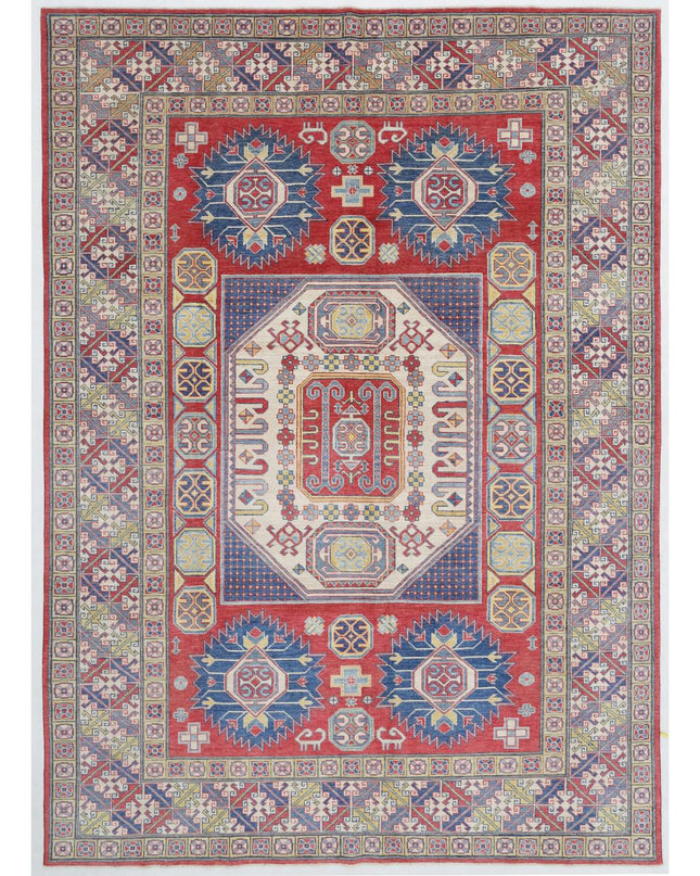 Kazak 8' 4" X 11' 9" Hand Knotted Wool Rug 8' 4" X 11' 9" (254 X 358) / Red / Wool