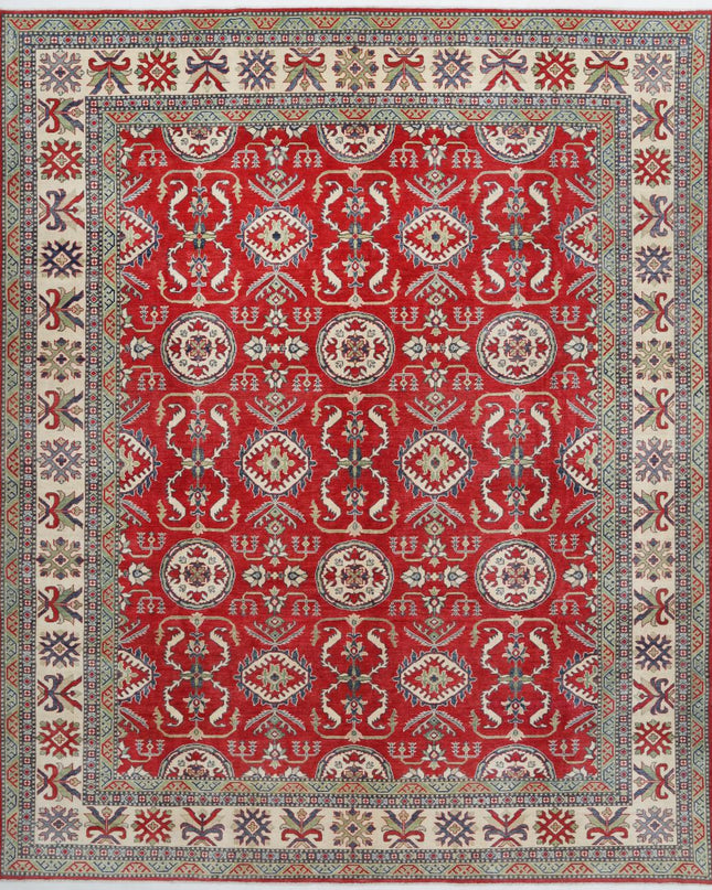 Kazak 10' 2" X 12' 4" Hand Knotted Wool Rug 10' 2" X 12' 4" (310 X 376) / Red / Wool