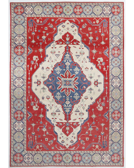 Kazak 9' 10" X 14' 8" Hand Knotted Wool Rug 9' 10" X 14' 8" (300 X 447) / Red / Wool
