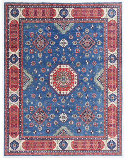 Kazak 9' 0" X 11' 9" Hand Knotted Wool Rug 9' 0" X 11' 9" (274 X 358) / Blue / Wool