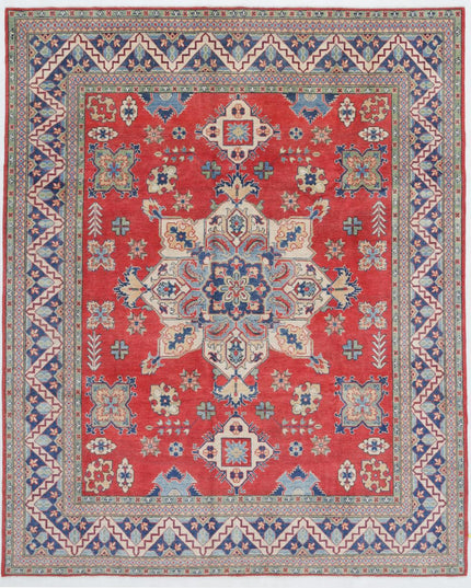Kazak 8' 0" X 9' 10" Hand Knotted Wool Rug 8' 0" X 9' 10" (244 X 300) / Red / Wool