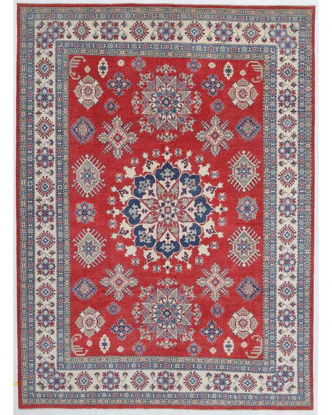 Kazak 8' 10" X 12' 1" Hand Knotted Wool Rug 8' 10" X 12' 1" (269 X 368) / Red / Wool