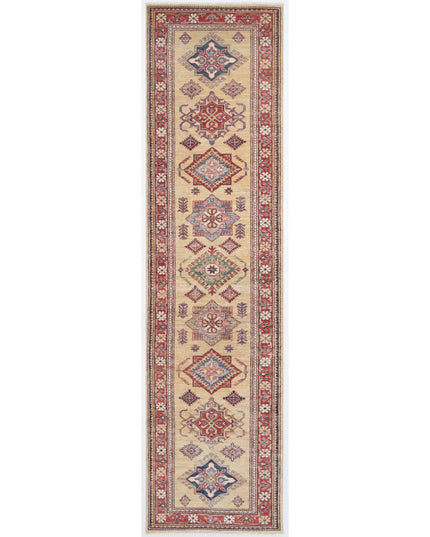 Kazak 2' 7" X 9' 10" Hand Knotted Wool Rug 2' 7" X 9' 10" (79 X 300) / Ivory / Wool