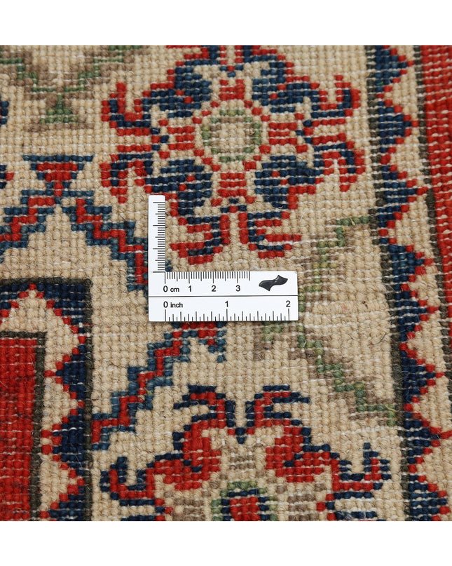 Kazak 2' 10" X 8' 1" Hand Knotted Wool Rug 2' 10" X 8' 1" (86 X 246) / Red / Wool