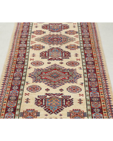 Kazak 2' 7" X 8' 4" Hand Knotted Wool Rug 2' 7" X 8' 4" (79 X 254) / Ivory / Wool